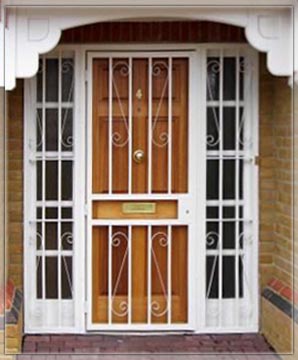 security bar door grille